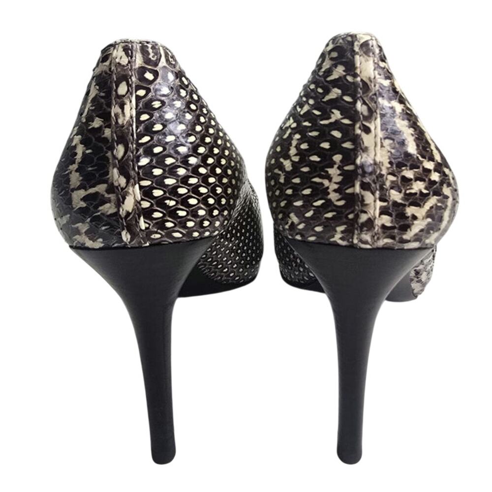 Alexander Mcqueen Python Pumps With Gold Toe Plat… - image 5